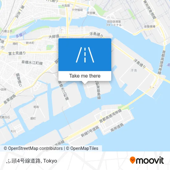 ふ頭4号線道路 map