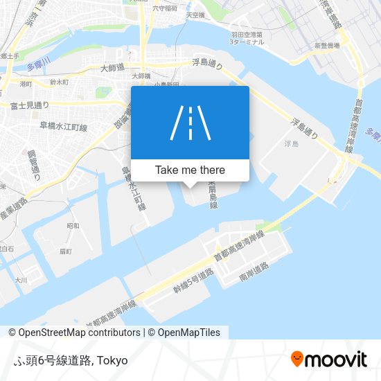 ふ頭6号線道路 map