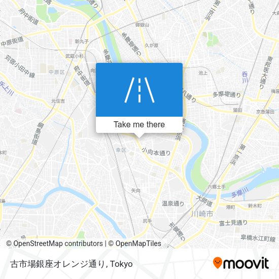古市場銀座オレンジ通り map