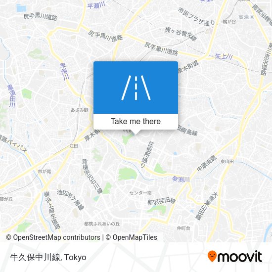 牛久保中川線 map