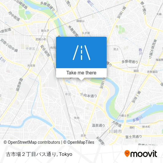 古市場２丁目バス通り map