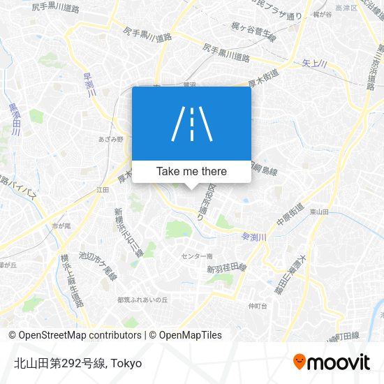 北山田第292号線 map