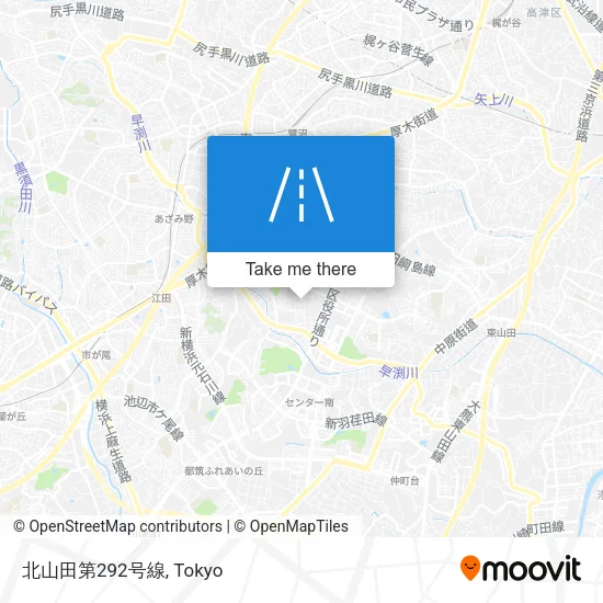 北山田第292号線 map