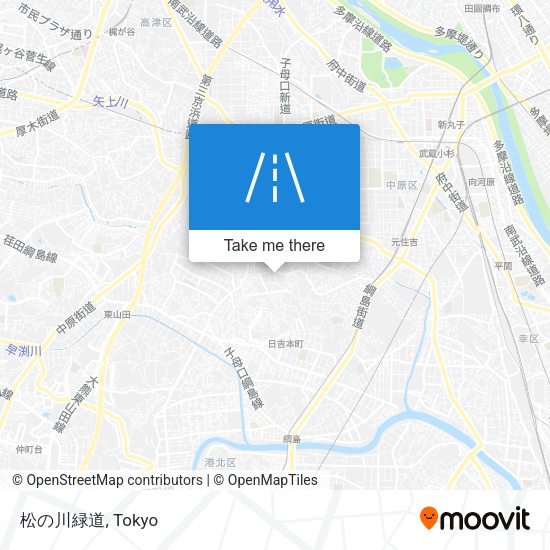 松の川緑道 map