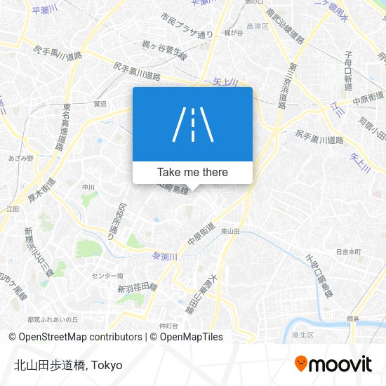北山田歩道橋 map