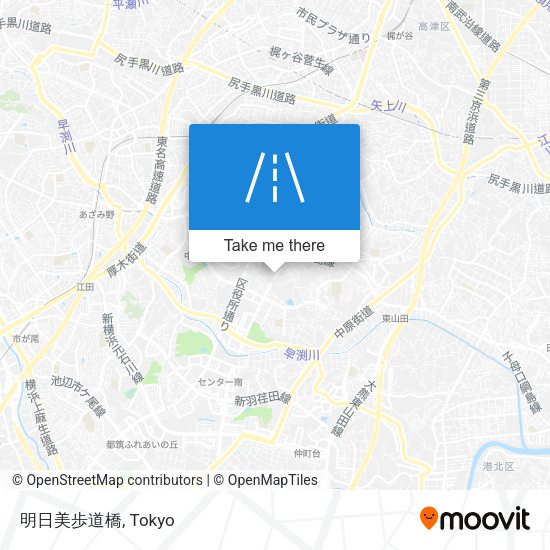 明日美歩道橋 map