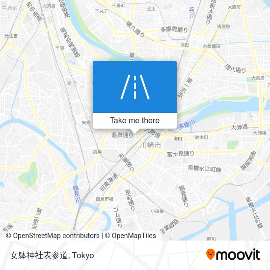 女躰神社表参道 map