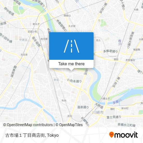 古市場１丁目商店街 map