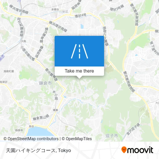 天園ハイキングコース map