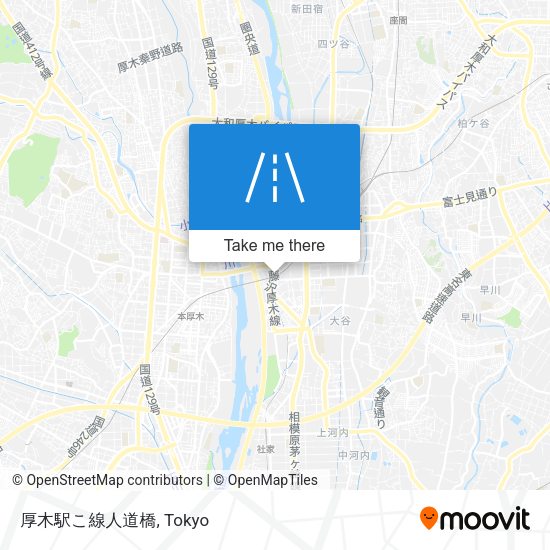 厚木駅こ線人道橋 map