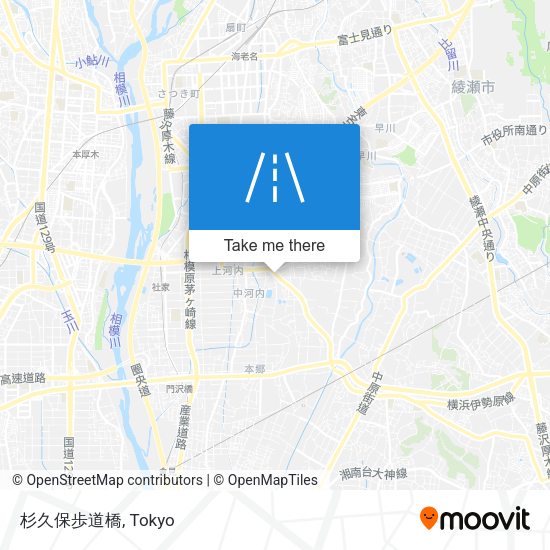 杉久保歩道橋 map