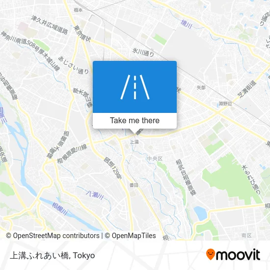 上溝ふれあい橋 map