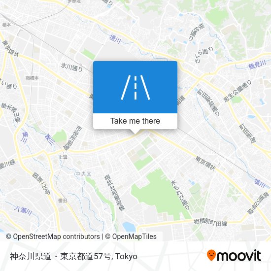 神奈川県道・東京都道57号 map