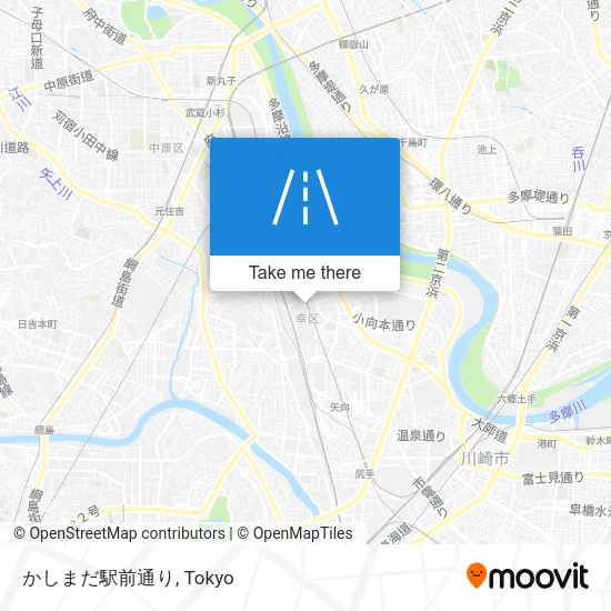 かしまだ駅前通り map
