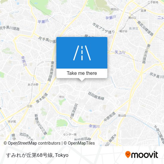 すみれが丘第68号線 map