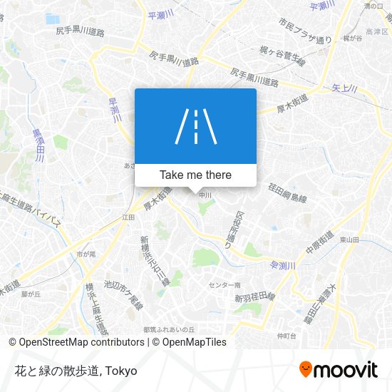 花と緑の散歩道 map