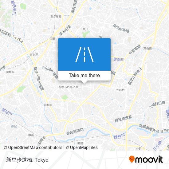 新星歩道橋 map