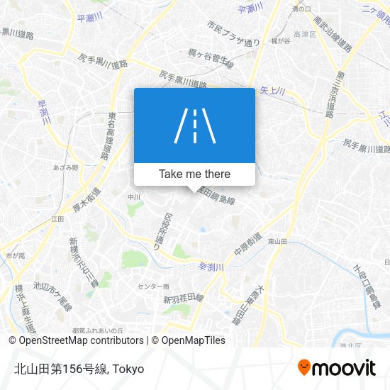 北山田第156号線 map