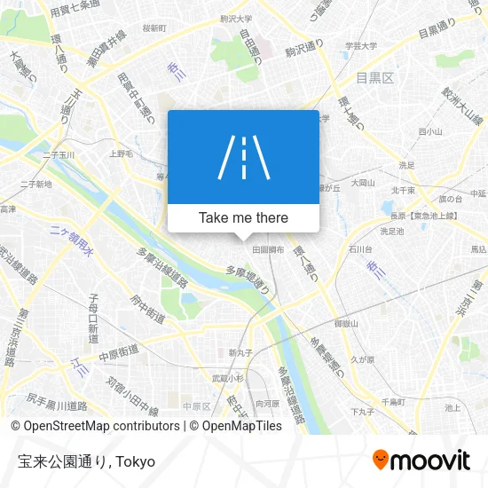 宝来公園通り map