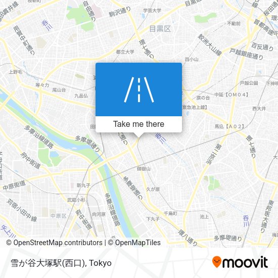 雪が谷大塚駅(西口) map