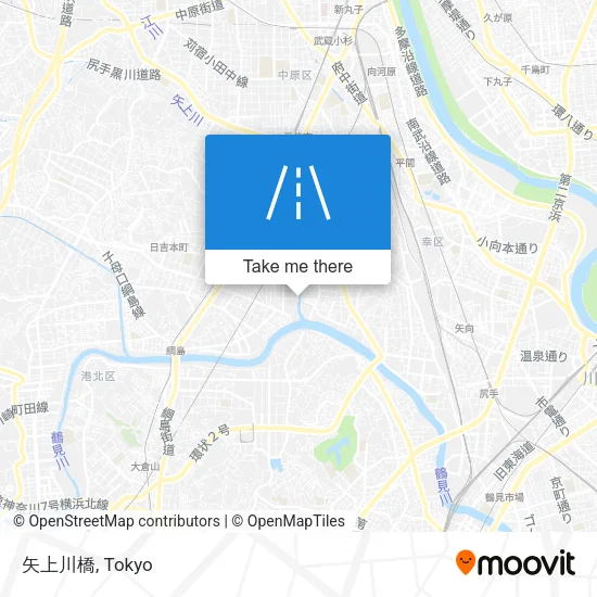 矢上川橋 map