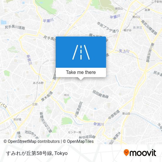 すみれが丘第58号線 map
