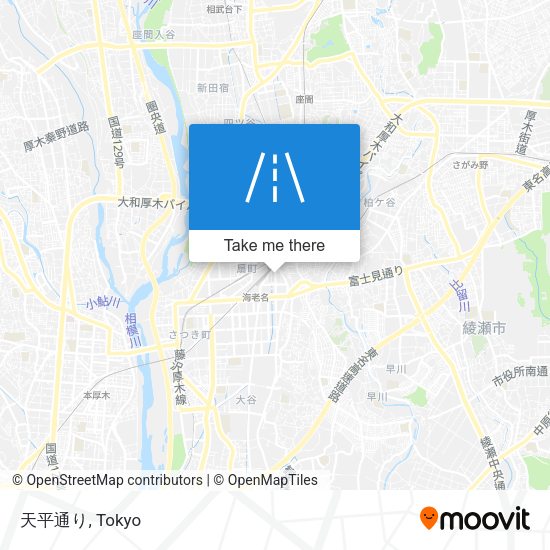 天平通り map