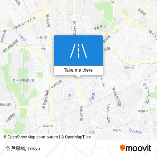 谷戸堰橋 map