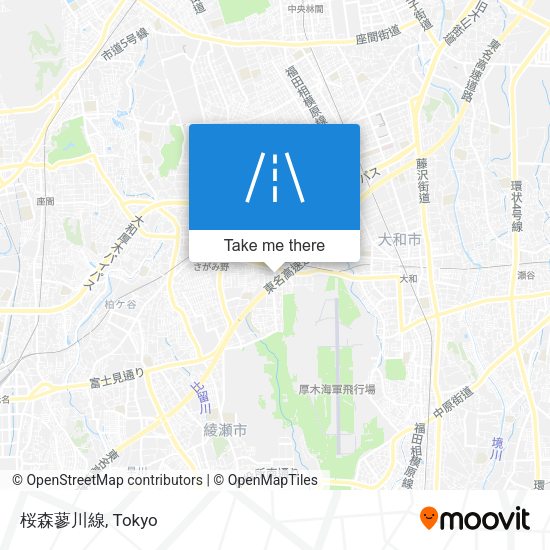 桜森蓼川線 map