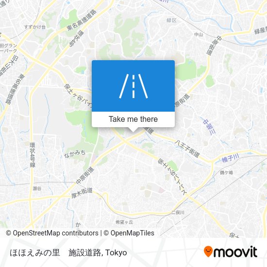 ほほえみの里　施設道路 map