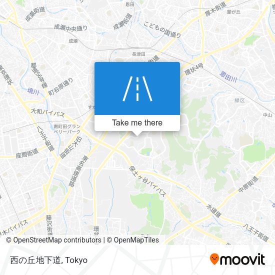 西の丘地下道 map