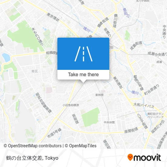 鶴の台立体交差 map