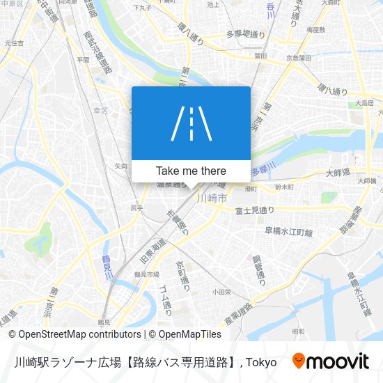 川崎駅ラゾーナ広場【路線バス専用道路】 map