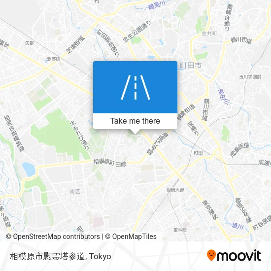 相模原市慰霊塔参道 map