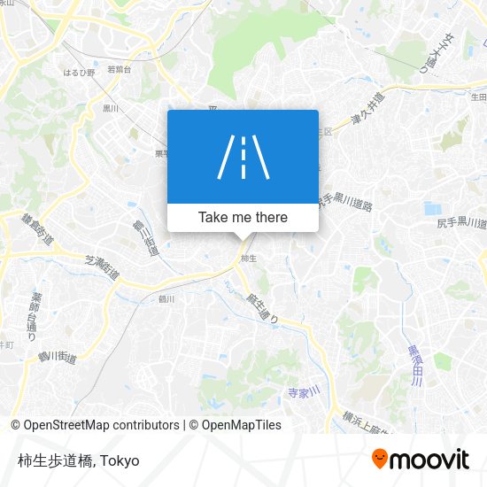 柿生歩道橋 map