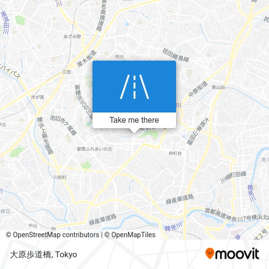 大原歩道橋 map