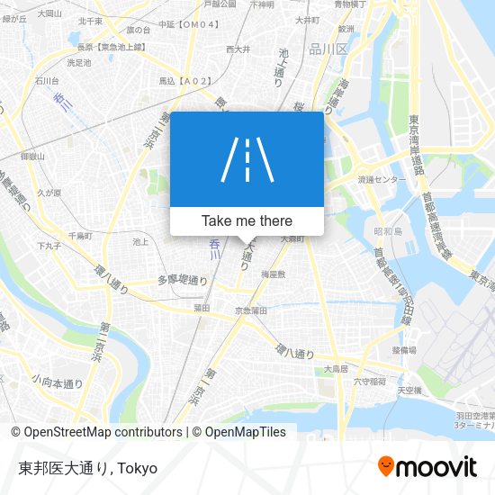 東邦医大通り map