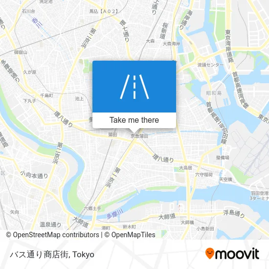 バス通り商店街 map