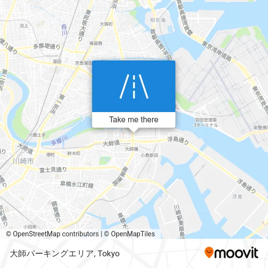 大師パーキングエリア map