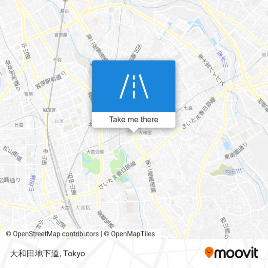 大和田地下道 map