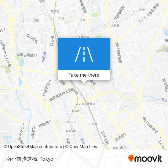 South Small Front Pedestrian Bridge map