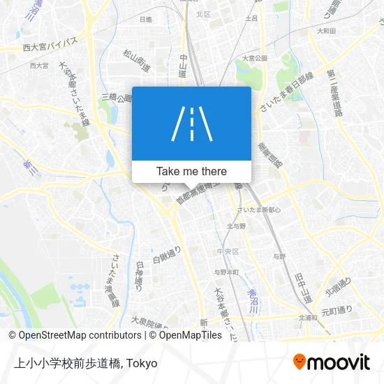 上小小学校前歩道橋 map
