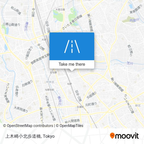 上木崎小北歩道橋 map