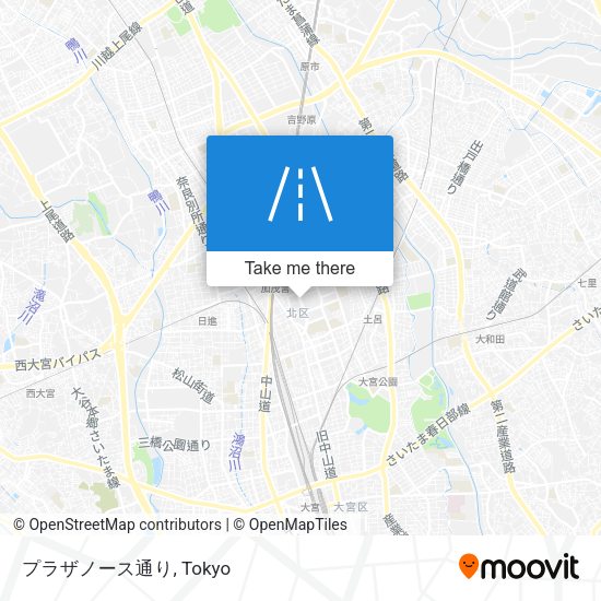 プラザノース通り map