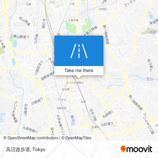 高沼遊歩道 map