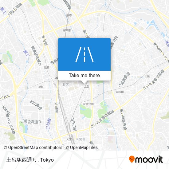 土呂駅西通り map