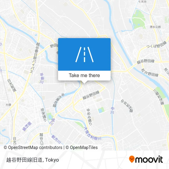 越谷野田線旧道 map