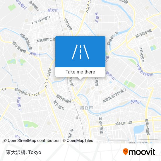 東大沢橋 map