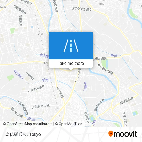念仏橋通り map