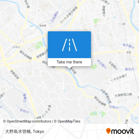 大野島水管橋 map